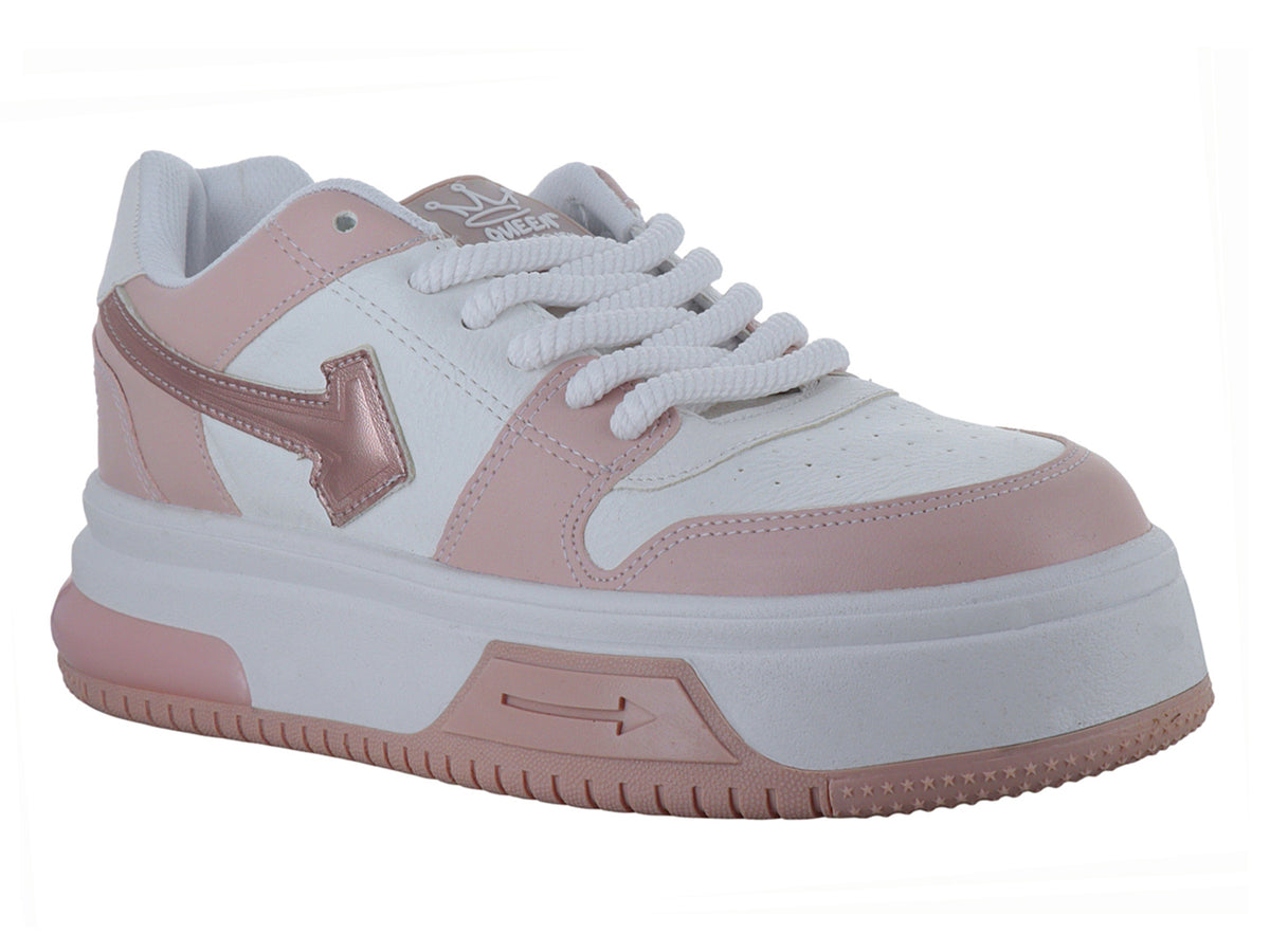 Tenis Clasben Amazon Rosa Oro para Mujer