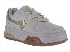 Tenis Clasben Amazon Latte Oro para Mujer