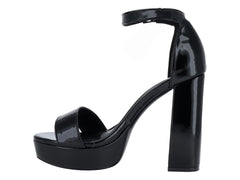 Sandalias Donova de Charol Negro para Mujer