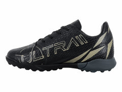 Tenis de Fútbol Furia Negro y Oro para Niño