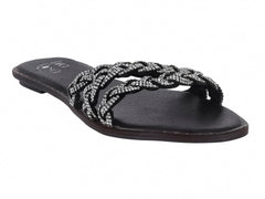 Sandalias Luna Rosa Negro para Mujer
