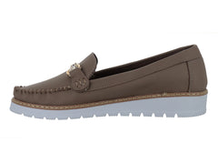 Zapatos Mocasines Luna Rosa Color Cajeta para Mujer
