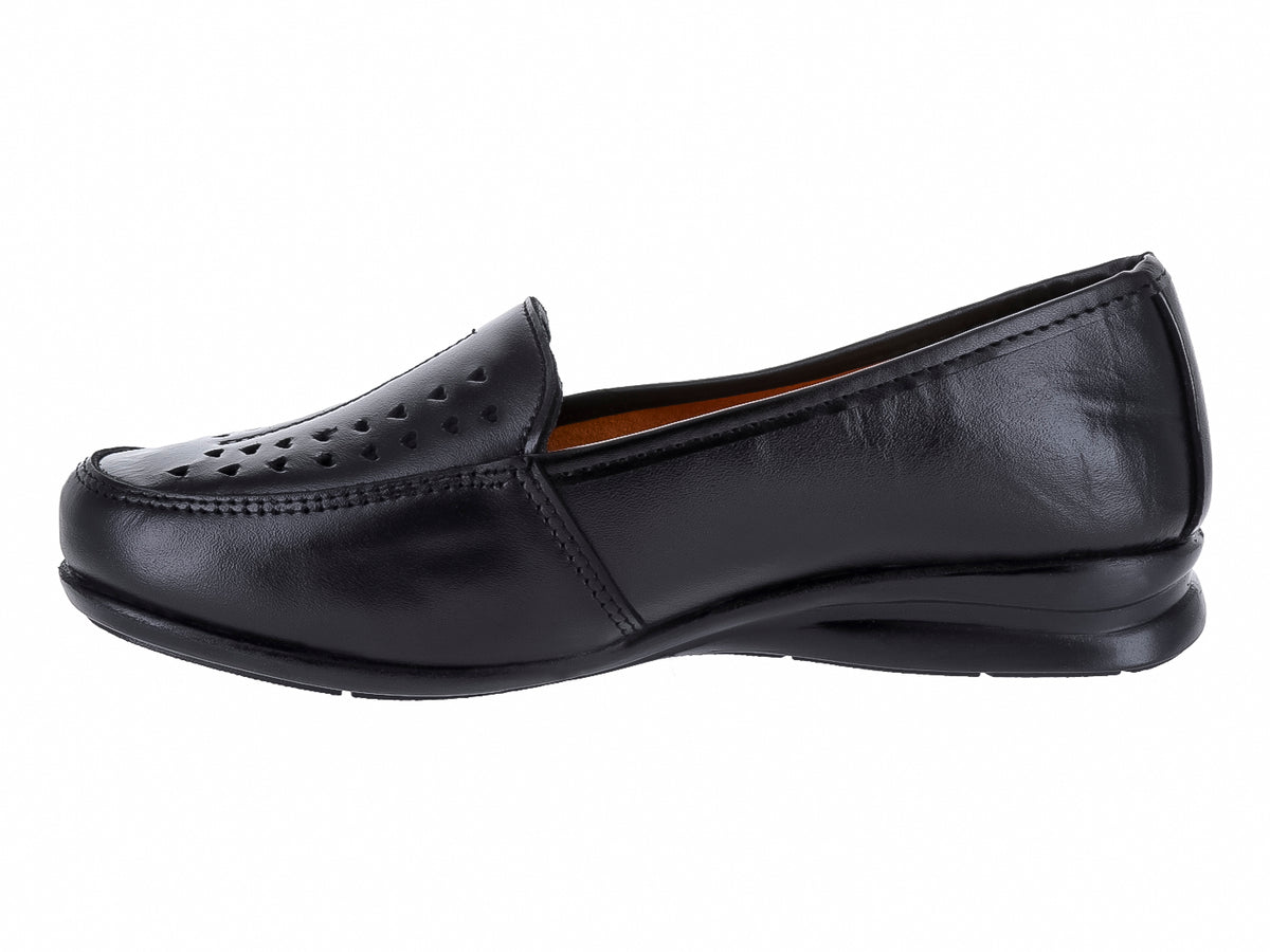 Zapatos Planos Luna Rosa Negro para Mujer