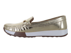 Mocasines NOMADAS Oro Inglés para Mujer