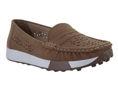 Zapatos Mocasines Nomadas Color Tan para Mujer