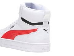 Tenis PUMA Caven 2.0 Mid Blanco y Rojo para Hombre