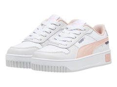 Tenis PUMA Carina Street Blanco y Rosa para Niña