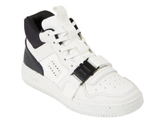 Tenis Tommy Hilfiger TJM Basket Leather Mid Blanco y Negro para Hombre