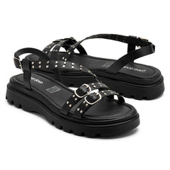 Sandalias Green Love Negro para Mujer