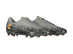 Tenis de Fútbol Charly Gris y Naranja para Hombre