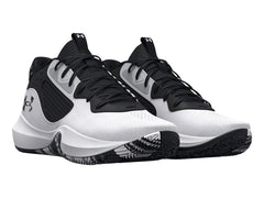 Tenis Under Armour Lockdown 6 Blanco y Gris para Hombre