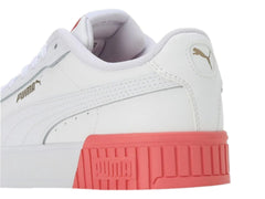 Tenis PUMA Carina 2.0 Blanco y Rosa para Mujer