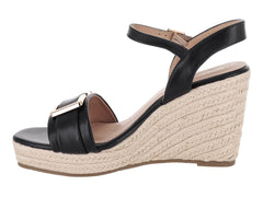 Sandalias ROZE de Cuña Color Negro para Mujer