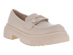 Zapatos Mocasines Roze Blancos para Mujer