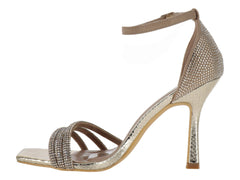 Sandalias de Tacón Roze Dorado para Mujer