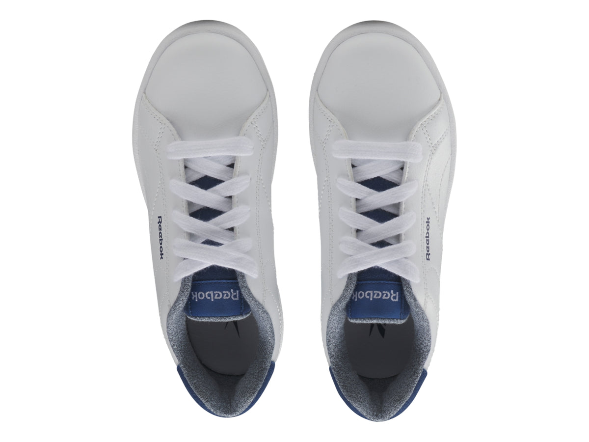 Tenis Reebok RBK Royal Complete CLN 2.0 Blanco y Azul para Niño