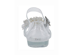 Sandalias Roze Transparentes Blancas para Niña