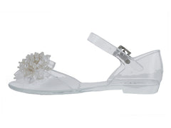Sandalias Roze Transparentes Blancas para Niña
