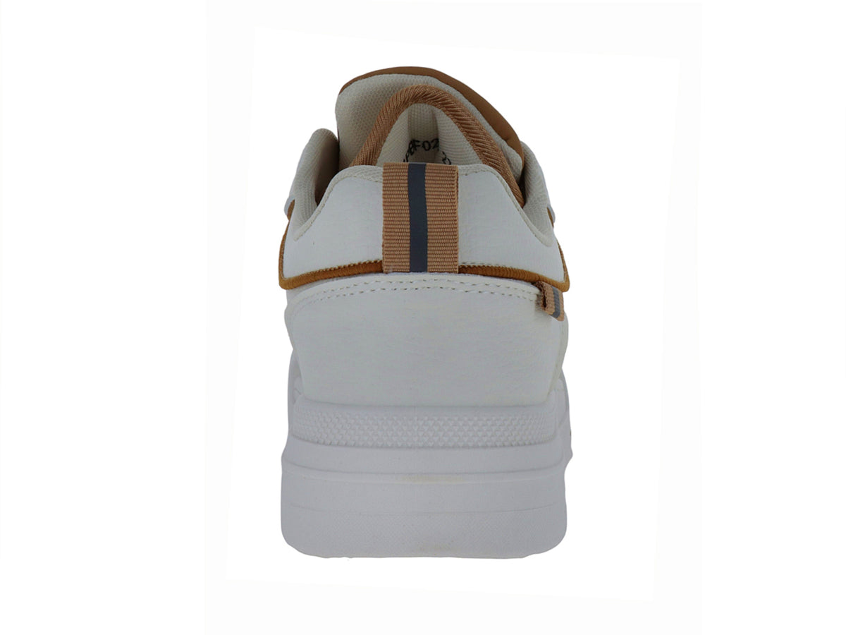 Tenis ATOK Blanco con Detalles Khaki para Hombre