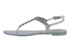 Sandalias ROZE Transparentes con Brillos para Mujer