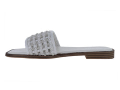 Sandalias ROZE Blancas Trenzadas para Mujer