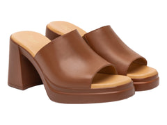 Sandalias de Plataforma Flexi Color Tan para Mujer