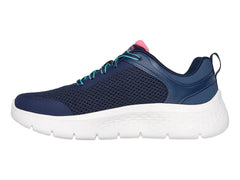 Tenis Skechers Go Walk Flex Azul Marino y Coral para Mujer