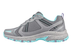 Tenis Skechers Outdoors Gris y Azul para Mujer