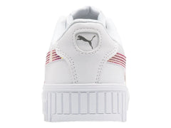 Tenis PUMA Carina 2.0 Holo Blanco y Plata para Niña