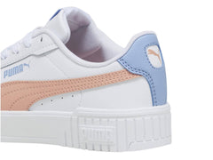 Tenis PUMA Carina 2.0 Blanco con Rosa y Azul para Niña