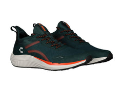 Tenis Charly Verde Oscuro y Naranja para Hombre