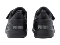 Tenis PUMA Rebound V6 Lo Negro y Gris para Niño