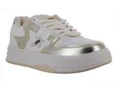 Tenis Clasben Sidney Latte Oro para Mujer