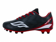 Tenis de Fútbol Furia Negro con Rojo para Niño