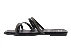 Sandalias Luna Rosa Negro para Mujer