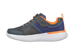 Tenis Skechers Go Run 400 V2 Gris y Naranja para Niño
