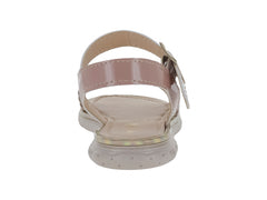 Sandalias Trencitas Charol Nutty Beige para Niña