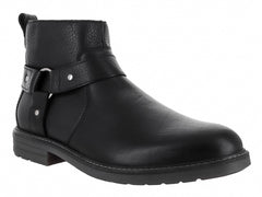 Botas Flexi de Cuero Negro para Hombre