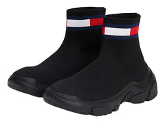 Botines Tommy Hilfiger Sock Boot Negros para Mujer