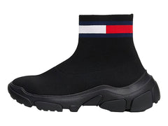 Botines Tommy Hilfiger Sock Boot Negros para Mujer