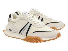 Tenis Lacoste L-Spin Deluxe Blanco y Negro para Hombre