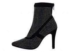 Botines Luna Rosa Negro y Plata para Mujer