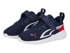 Tenis PUMA All-Day Active Azul Marino y Rojo para Niño