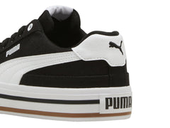 Tenis PUMA Court Classic Vulc Negro y Blanco para Niño