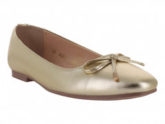 Zapatos Planos Senties Color Oro para Mujer