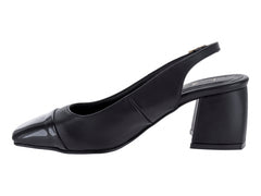 Zapatos de Tacón Clinton Charol Negro para Mujer