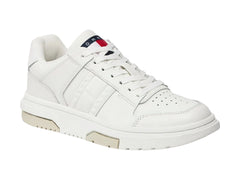 Tenis Tommy Hilfiger The Brooklyn Leather Ecru para Mujer