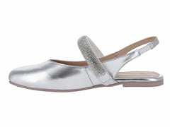 Zapatos Planos Luna Rosa Color Plata para Mujer