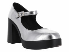 Zapato de Tacón Plata Nomadas para Mujer