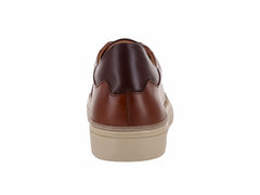 Tenis Gino Cherruti Cuero Canela y Expresso para Hombre